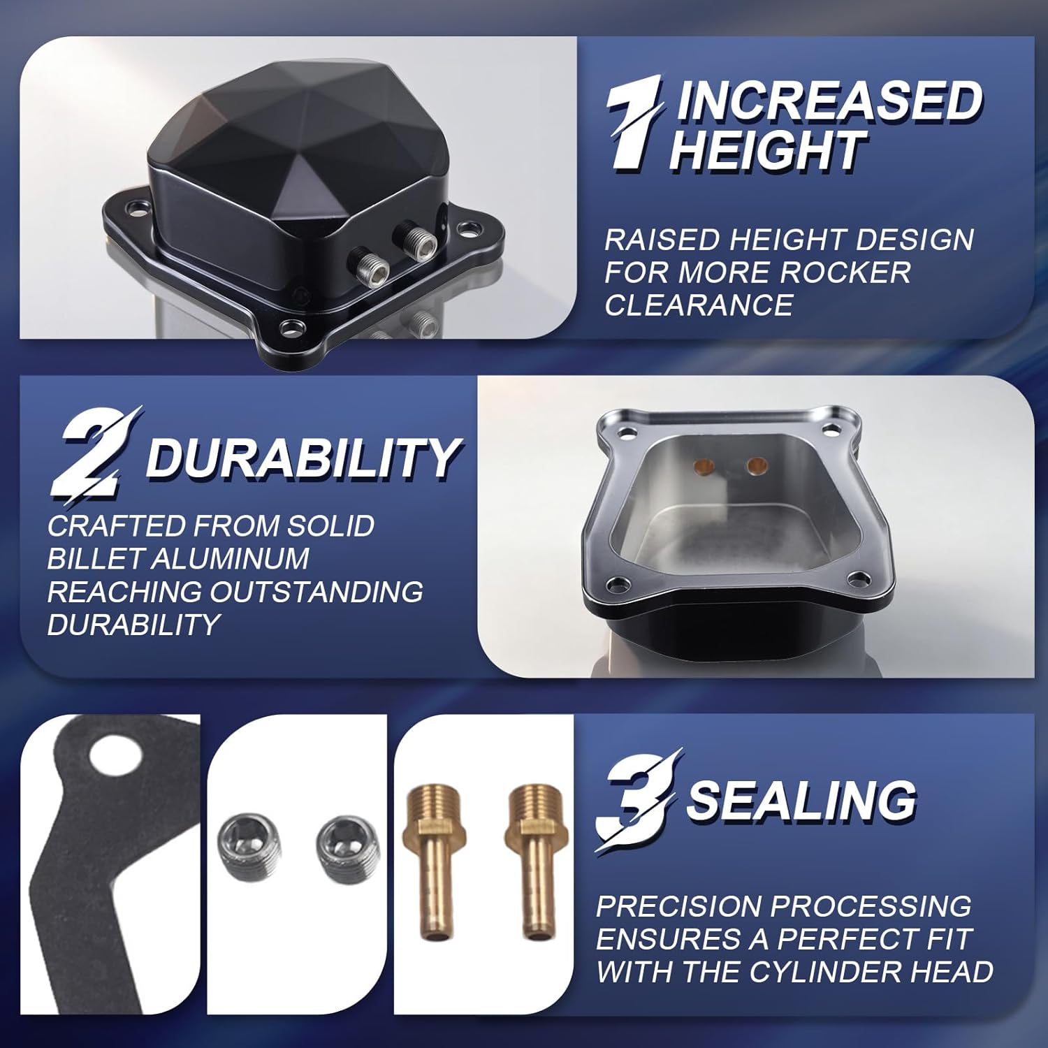 Billet Aluminum Valve Cover for Predator 212 Non hemi Coleman CT200U CT100U BT200X CC100X Mini Bike SK100 KT196 Go Kart Baja Hisun Tillotson Clone 196cc Engine Honda GX160 GX200 Black