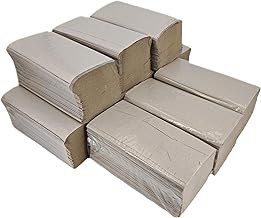 Hygiene Online Recycled Zig-Zag Hand Drying Towels | Packs of 200 Units | Ecological Kraft Paper 2 Layers | Econature (1800)