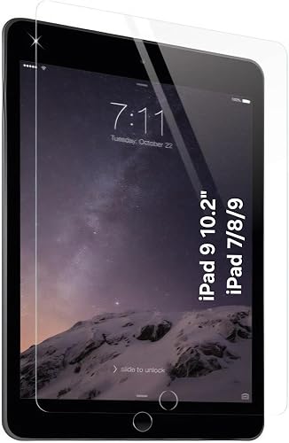 Tempered Glass Screen Protector for iPad 9/8/7 10.2 inch