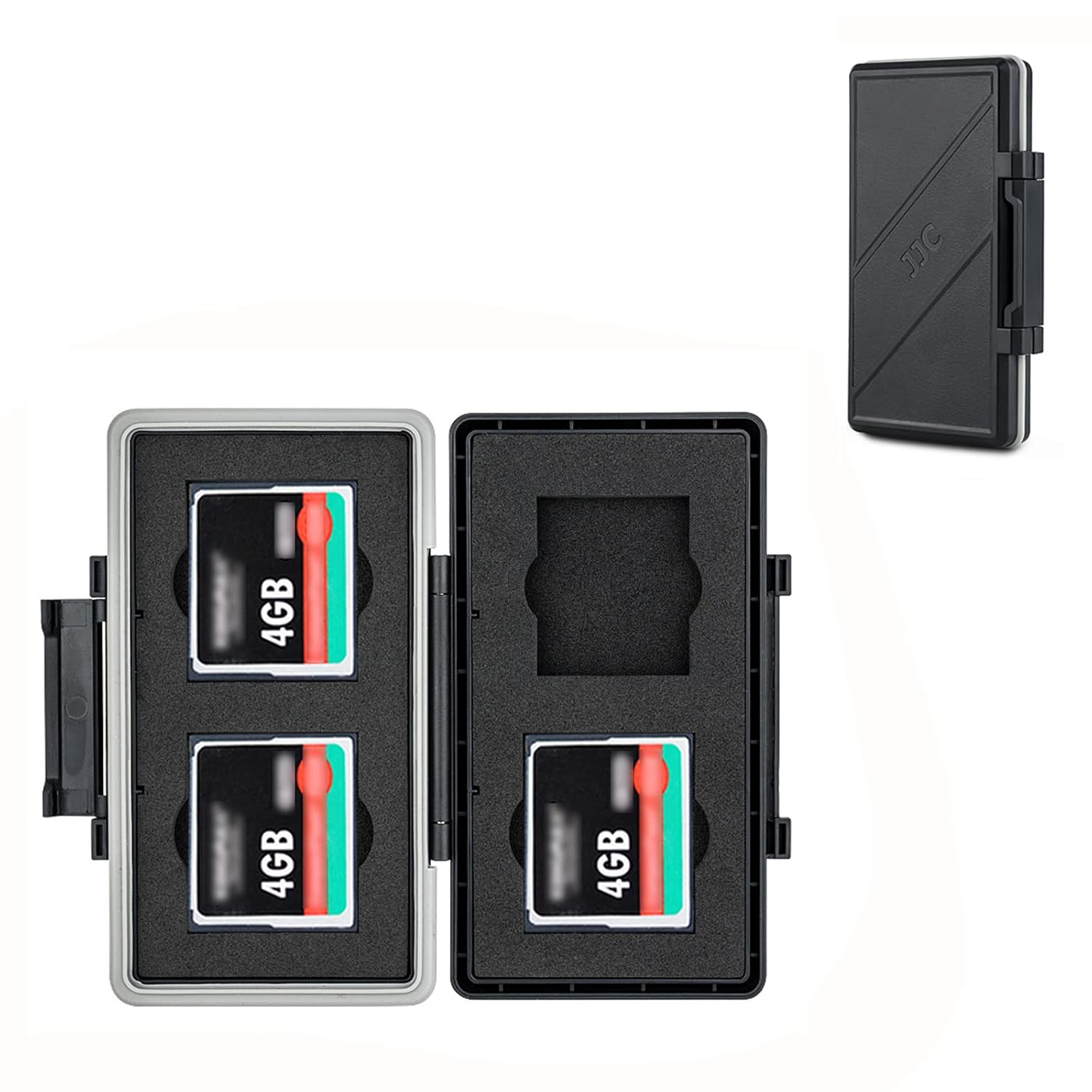 4 Slots CF Card Holder, WaterResistance AntiShock Compact Flash Card