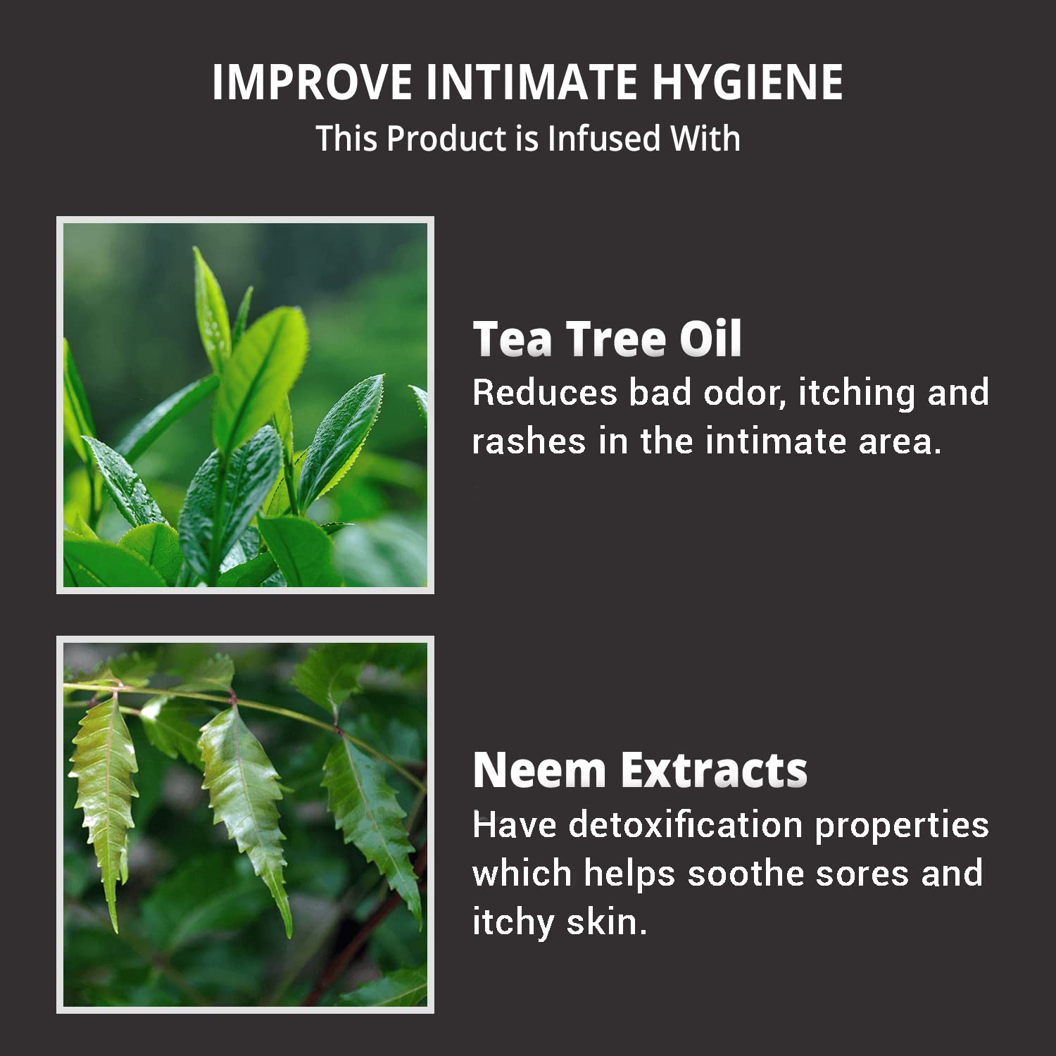 Skin Elements Intimate Care Combo- Menthol Intimate Wash and Wipes For Complete Intimate Care