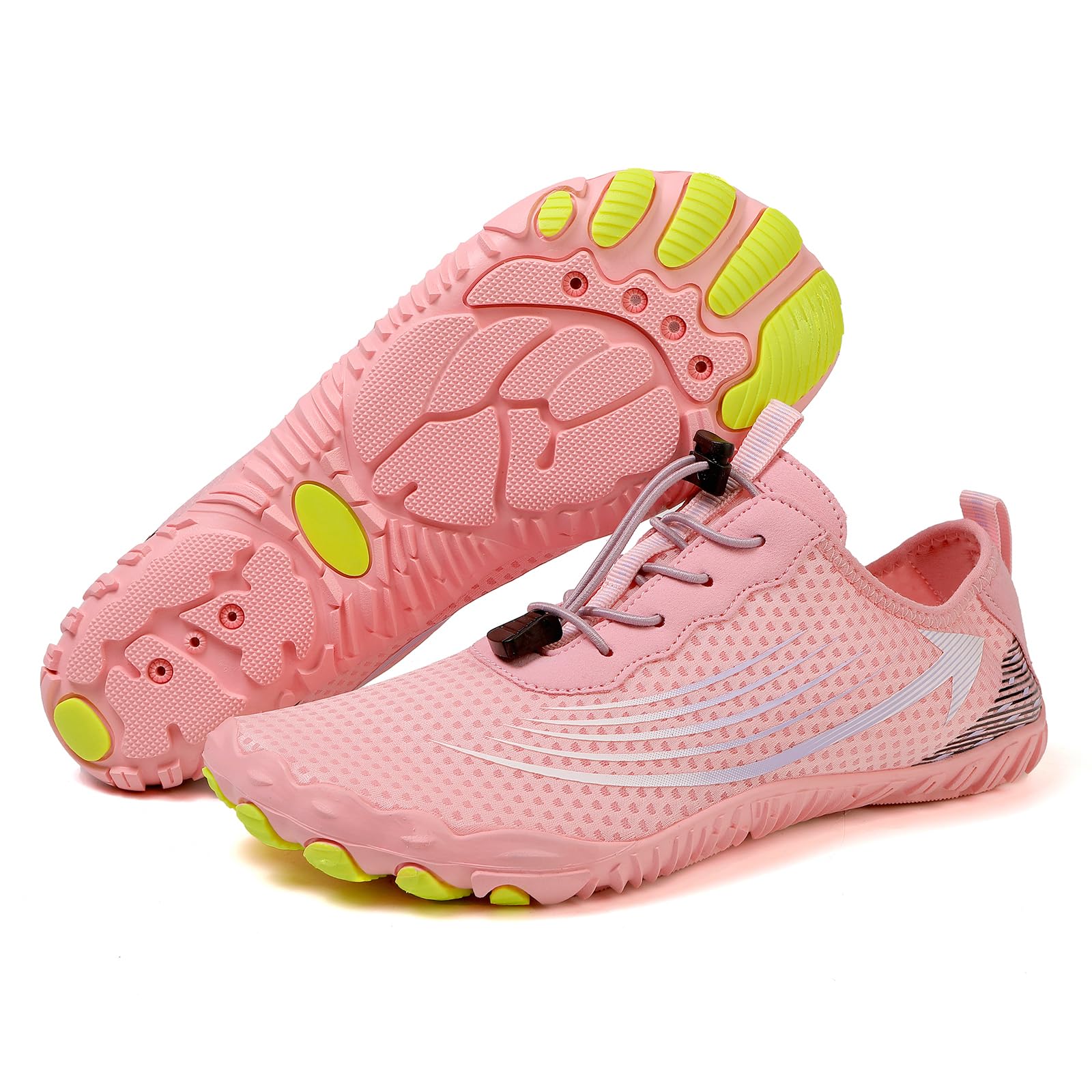 Zapatos Acuáticos Descalzos Secado Rápido Zapatillas Agua Cordón Elástico Fácil Puesta Base Flexible Adherencia Antideslizante para Playa Caminar Fitness Viajes