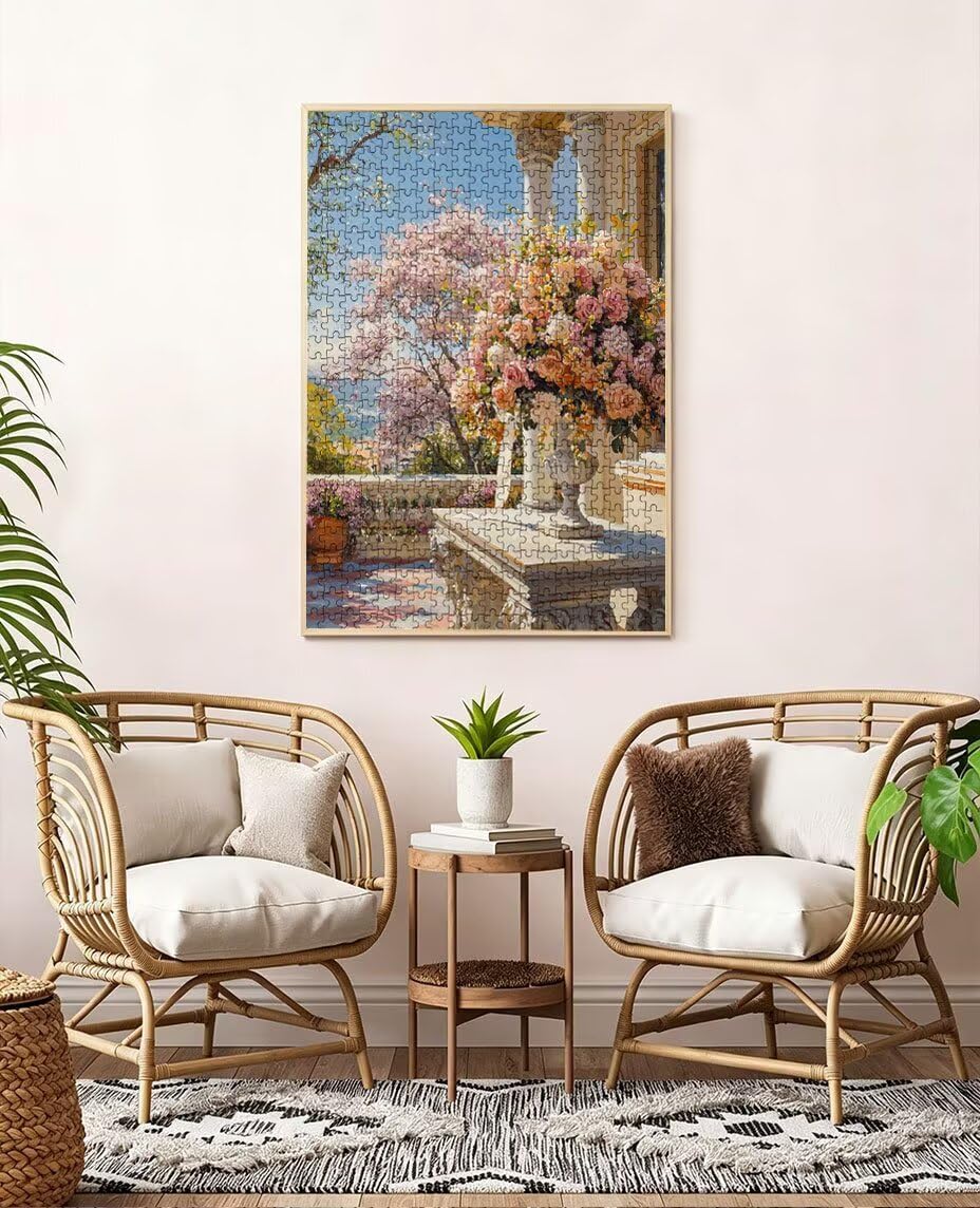 Puzzle 3000 elementów, krajobraz kwiatowy puzzle dla dorosłych 3000, niemożliwe klasyczne układanki, drewniane układanki, gra rodzinna, do gry edukacyjnej wyzwanie zabawki, dekoracja ścienna prezent