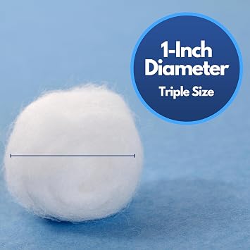 Amazon Basics Cotton Balls for Skincare, Makeup Removal, Cotton, Hypoallergenic, 200 Count (Previously Solimo)