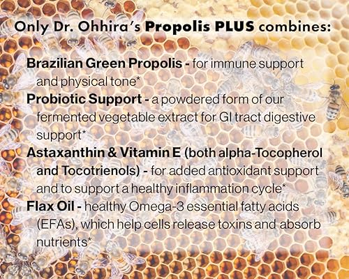 Miniatura 6 de Dr. Ohhira's Propolis Plus con propóleo verde brasileño 120 cápsulas