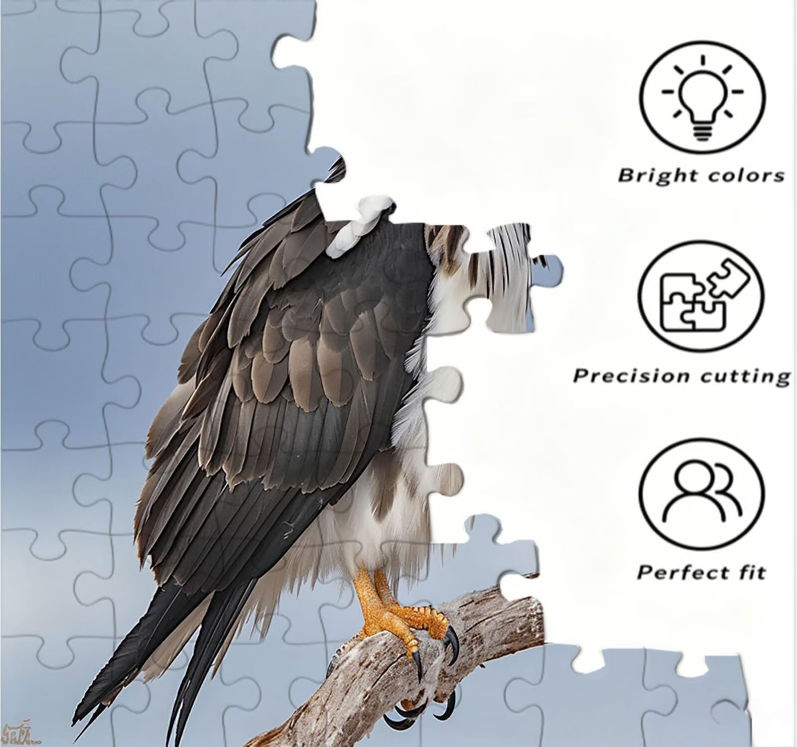 Puzzle 1000 sztuk dla dorosłych, puzzle artystyczne drzewo orzeł puzzle, rodzinne kreatywne hobby dla dorosłych, najwyższej jakości drewniana układanka, do gry edukacyjnej wyzwanie zabawki R4KH-946