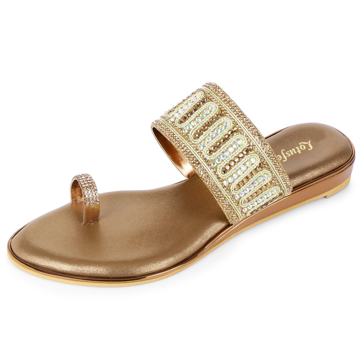 womens Pair of Embroidered & Embellished Wedge Fashion wedges for Daily use Trendy and Stylish Fancy wedges For Women & Girls Comfortable Premium Slip on & Toe Strap Style