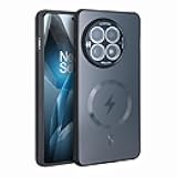 Aijohnny Phone Case for OnePlus 13 Case, [Compatible with Magsafe][Full Camera Protection], Scrub Magnetic PC&TPU Phone Cover, Shockproof Protective Case for Women and Men (Black)