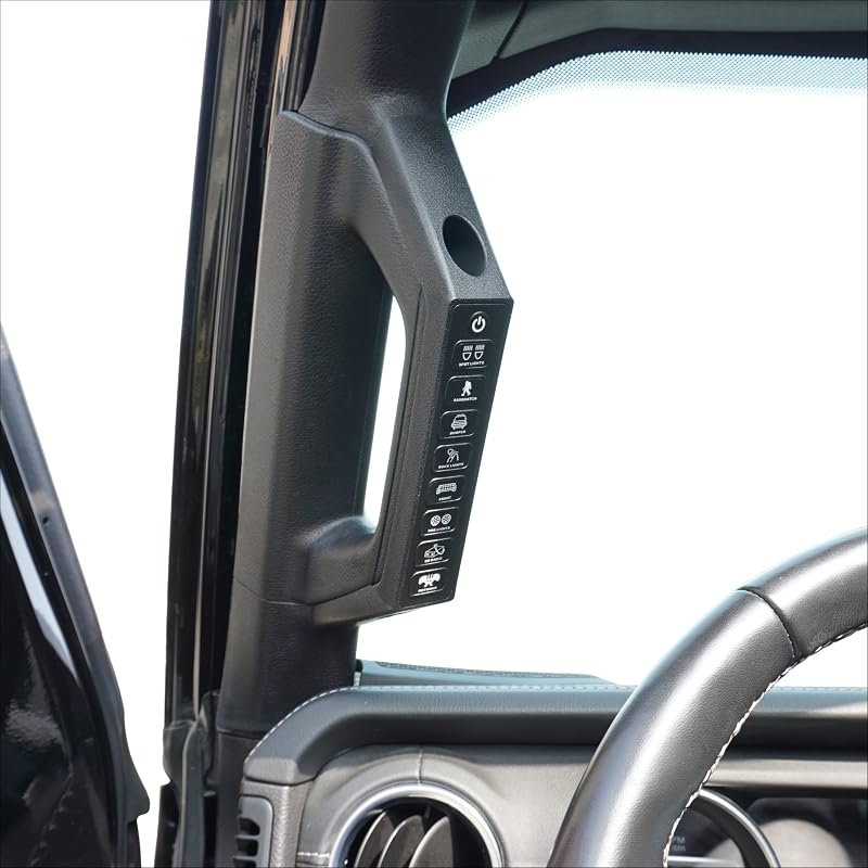 Painel de 8 interruptores Voswitch JL800 para Jeep Wrangler JL e Gladiator JT – 12 V