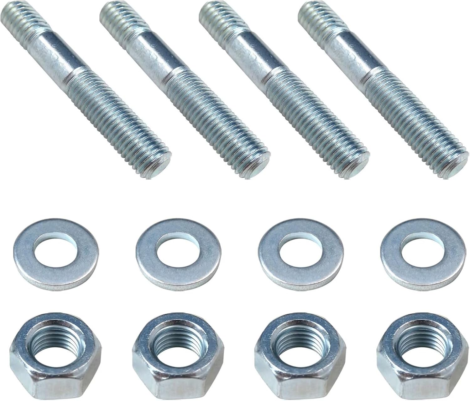 4 Sets Carburetor Studs Set Metal Carburetor Mounting Stud