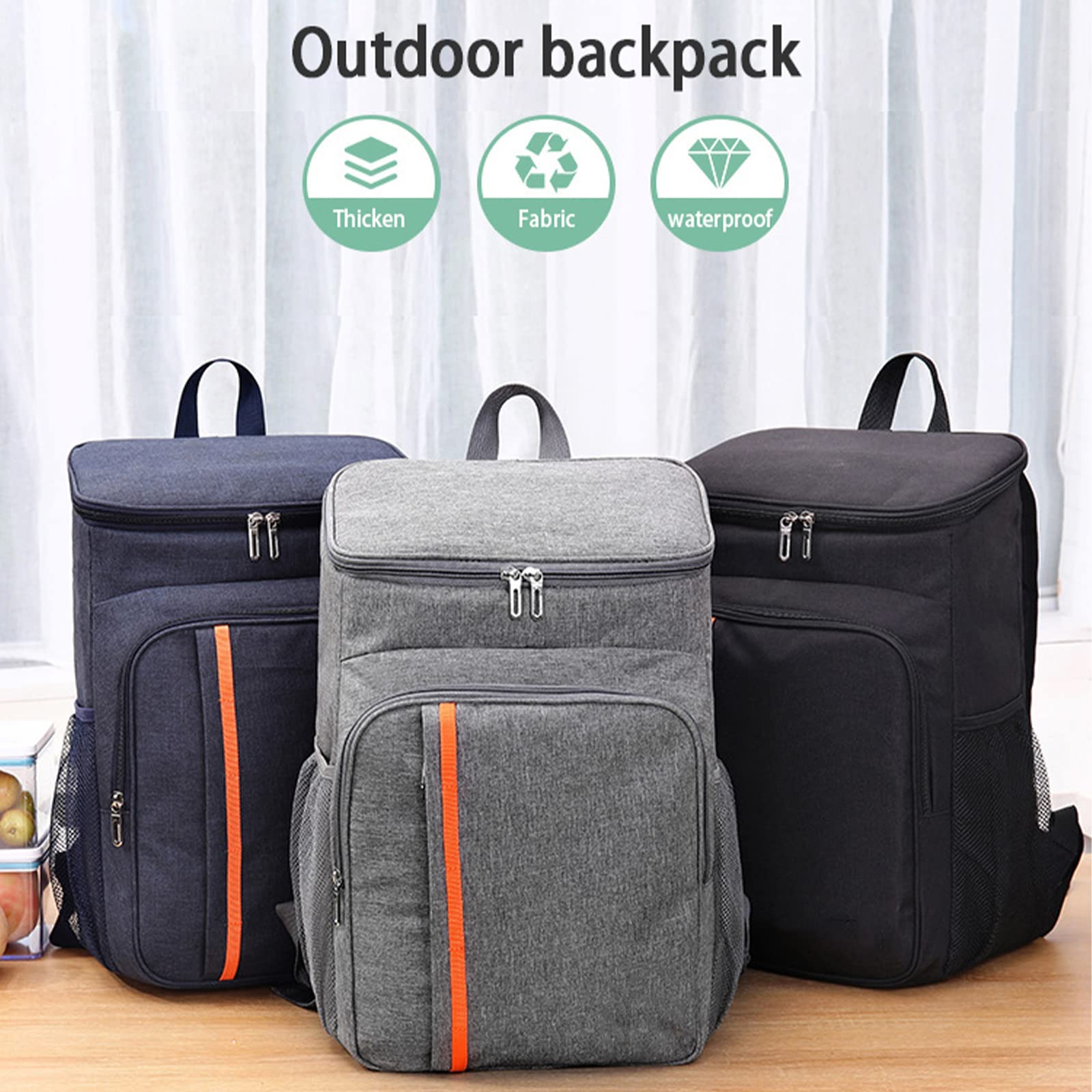 18L Borsa Termica per Alimenti con Isolamento Termico a Grande capacità Zaino per Borse Termiche Zaino per Picnic Borsa per Il Ghiaccio Addensare Borsa per Alimenti e Bevande