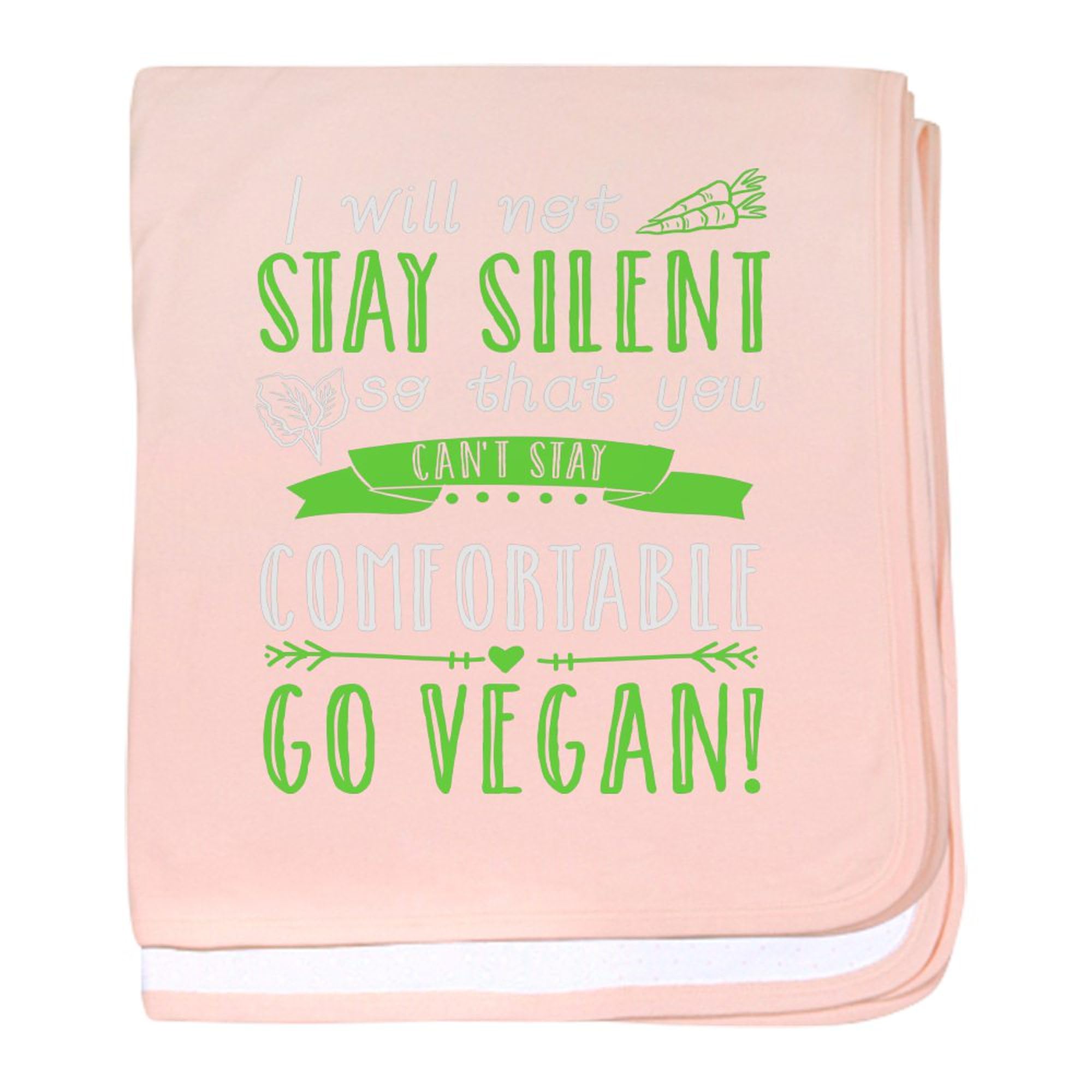 CafePress Veganism Advocacy Vegan Animal Rights Baby Blanket, Super Soft Newborn Swaddle