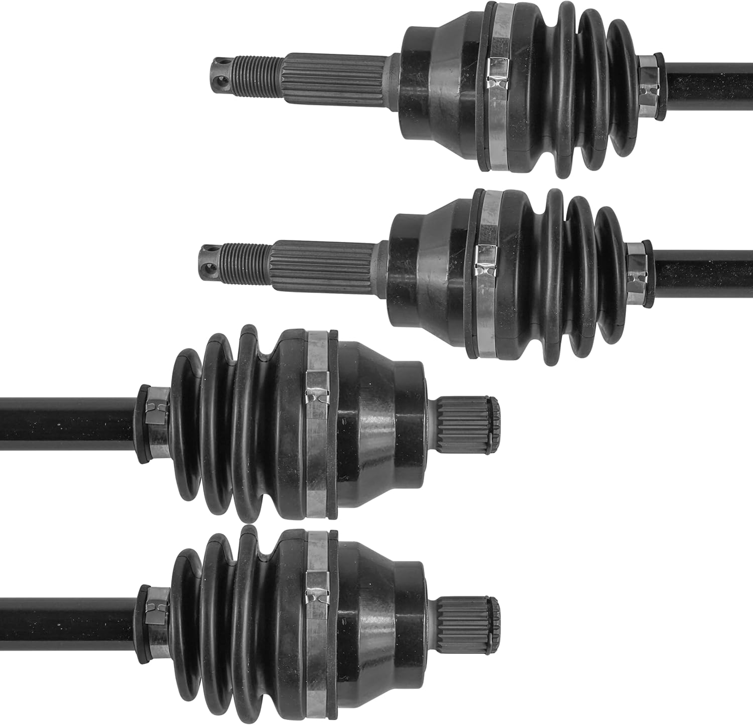 Caltric Front Right and Left Complete Cv Joint Axles Compatible with Polaris Hawkeye 300 2X4 4X4 2006 2007