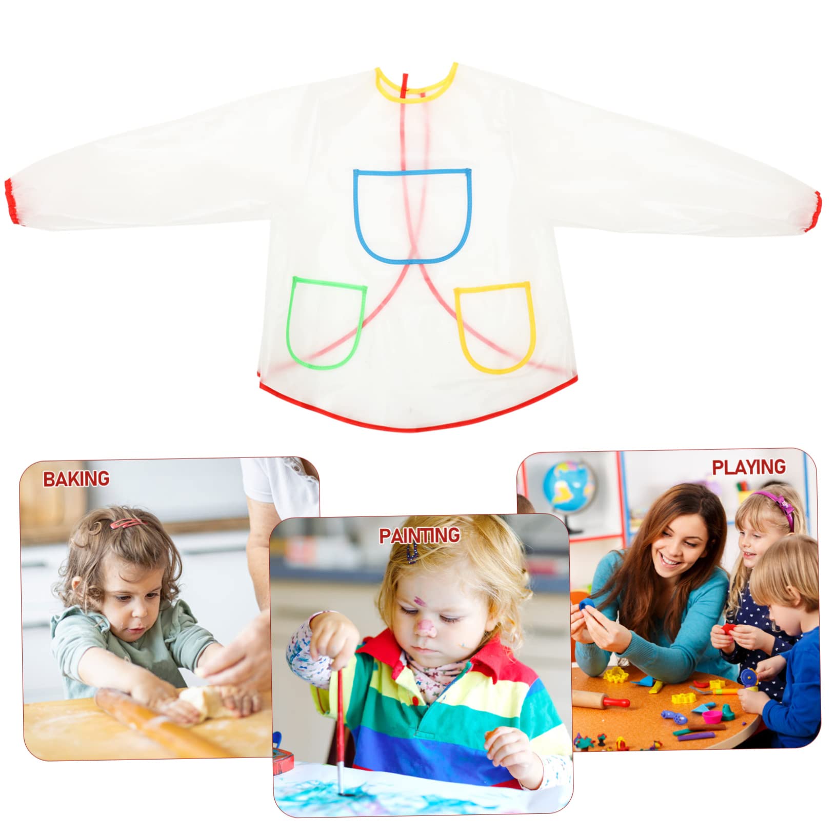 STOBOK 2 Grembiuli da Pittura Cucina per Ragazzi E Ragazze Resistenti per Disegnare Scrivere E Fare Lavoretti.