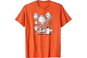Spooktacular Halloween Pokemon T-Shirt Featuring Gengar, Mimikyu, Duskull, and Litwick