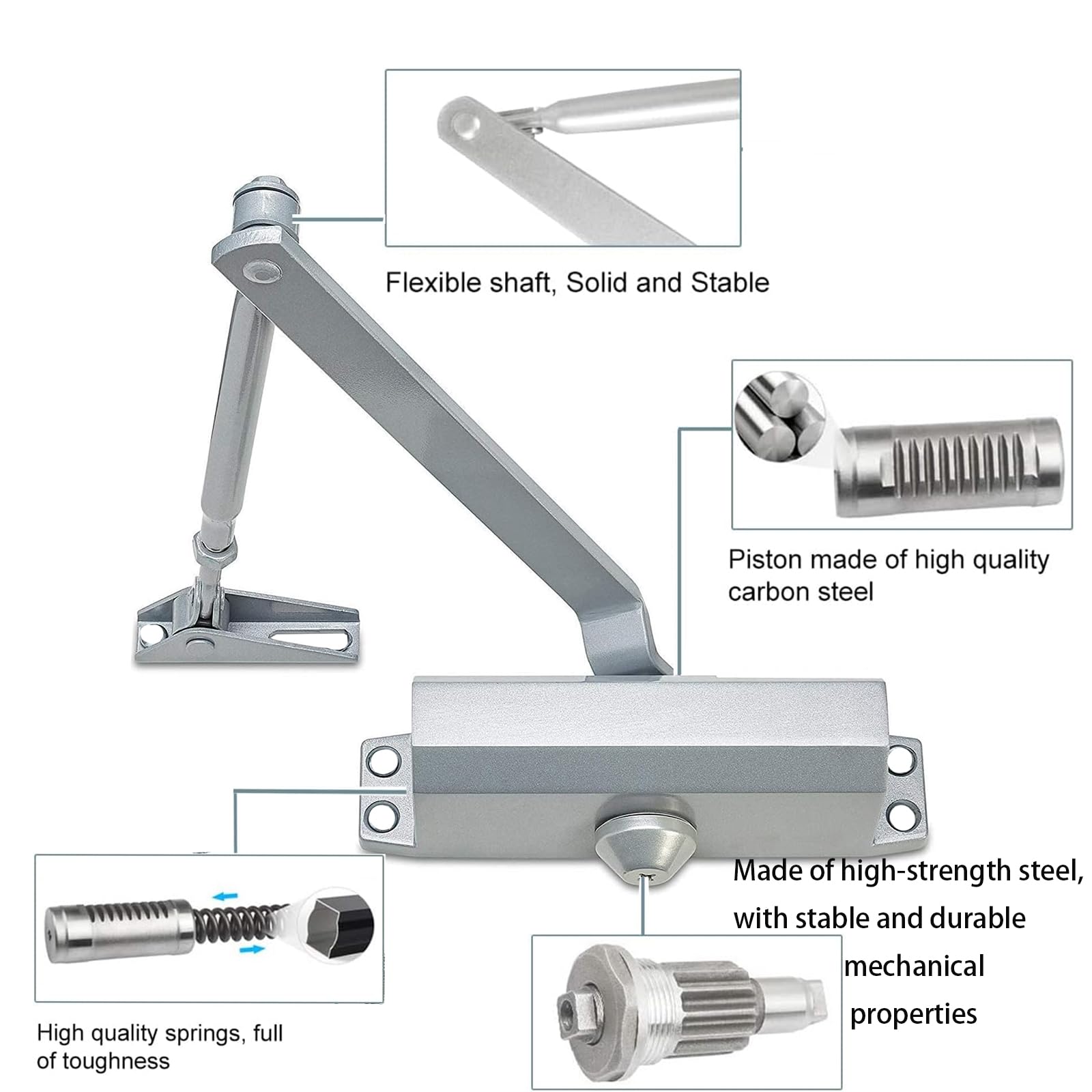 Automatic Door Closer for Residential & Commercial – Hydraulic