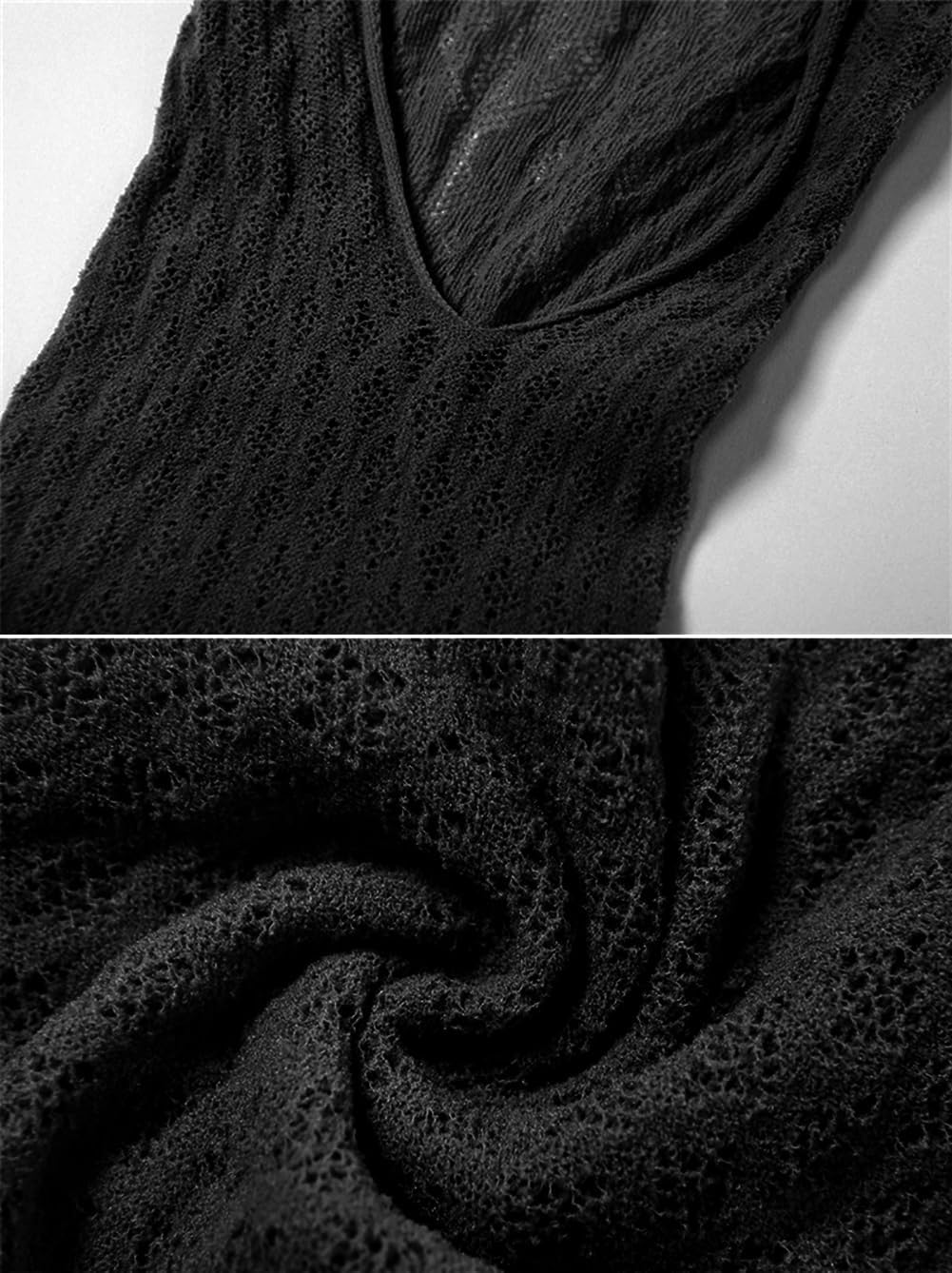 DTWAWA Womens Lingeries Fishnet Lingerie for Women Sexy Outfit Fishnet Bodysuit Cut Out Romper - Image 4