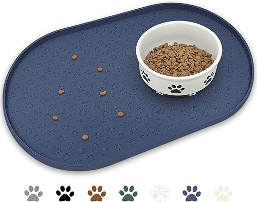 KPWACD Mantel individual para mascotas para perros y gatos, antideslizante, impermeable, para evitar el desbordamiento de alimentos y agua, tapetes