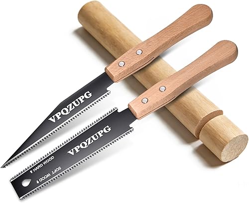 Sierra de mano japonesa, sierra de mano, herramientas de carpintería, sierra de tracción de 6 pulgadas, hoja flexible de doble borde 17/11 TPI