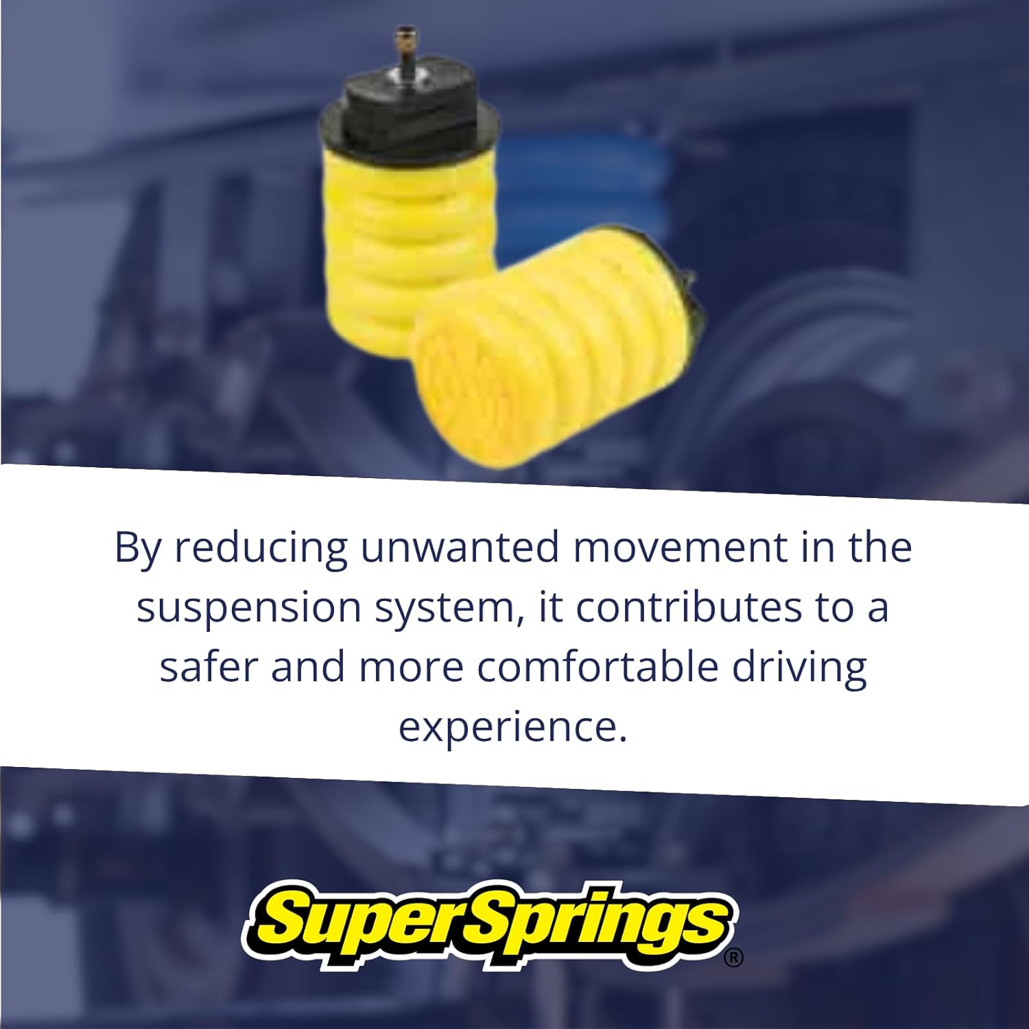 SuperSprings SSR-107-54 | SumoSprings Rear for Ford E-350|E-450, Yellow