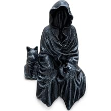 Gothic Decor Resin Sitting Statue, Gothic Home Decor for Shelves