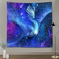 Vista 10 de FEASRT GTLSAY1453 - Tapiz de dragón de fantasía, decoración de pared para dormitorio, sala de estar, apartamento, dormitorio, tapices colgantes