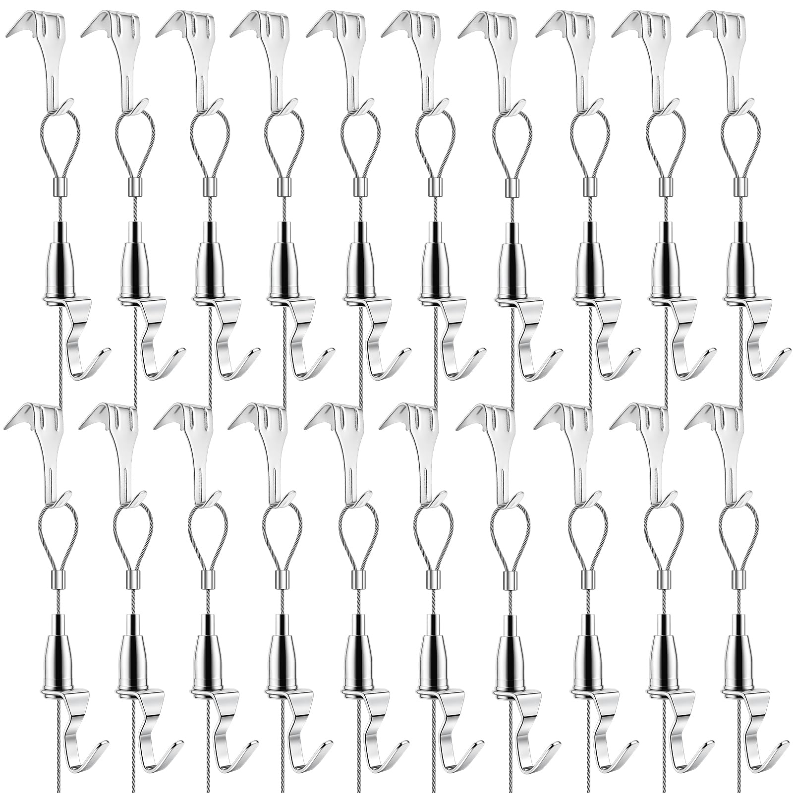Picture Hanging Wires 2M Picture Rail Hanging Hooks Rail Hooks System