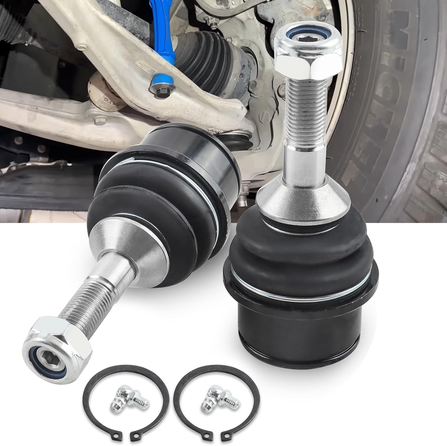 K80141 Front Lower Ball Joints kit Compatible with Ford Crown Victoria 2003-2011 Lincoln Town Car 2003-2011 Mercury Grand Marquis 2003-2011/ Marauder 2003-2004