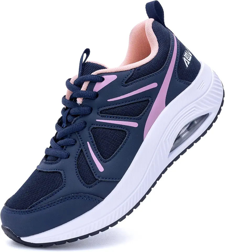 JOYFON Tênis feminino de caminhada com suporte de arco para fascite plantar ortopédico para alívio da dor nos pés, Rosa marinho, 11 Wide