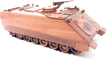 M113 APC Wood Model - Hand Crafted Solid Mahogany with High-Gloss Finish