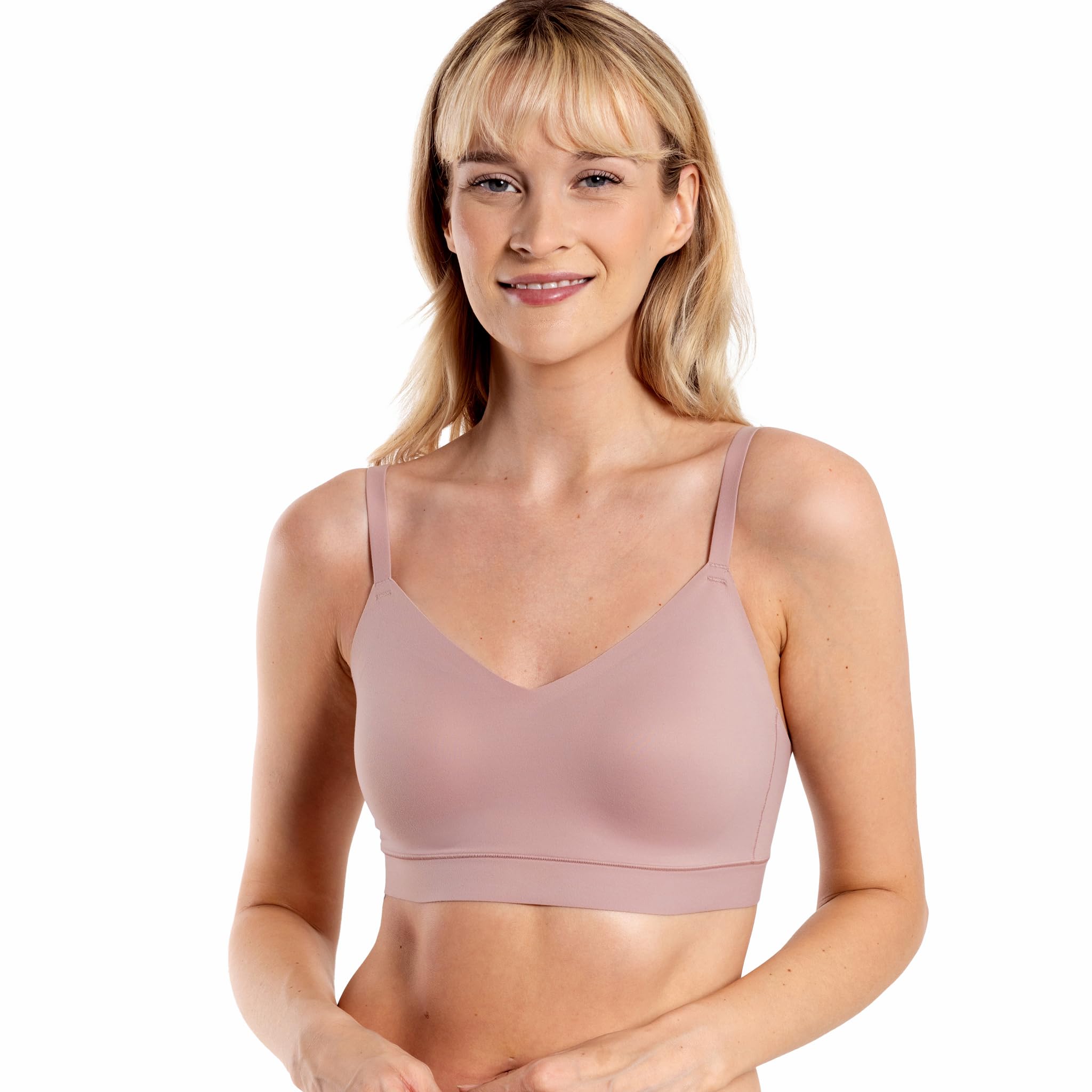 Cozy Adjustable Bra Comfort Wirefree Seamless Bra with Embedded Pad for Women