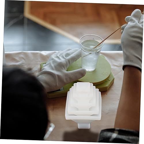 Miniatura 5 de Moldes de resina piramidal de pirámide, 15 piezas, cubo de silicona pirámide de joyería, moldes de silicona para bricolaje, epoxi