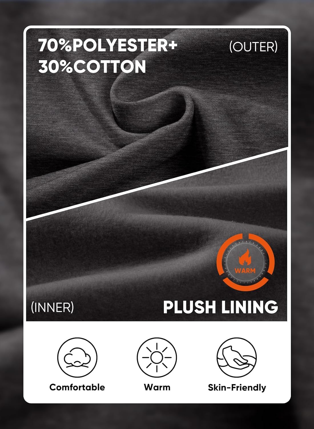 JMIERR Men's Fleece Quarter Zip Pullover Sweater Casual Cotton Fall Winter Family Outfit Warm Mock Neck with Pockets