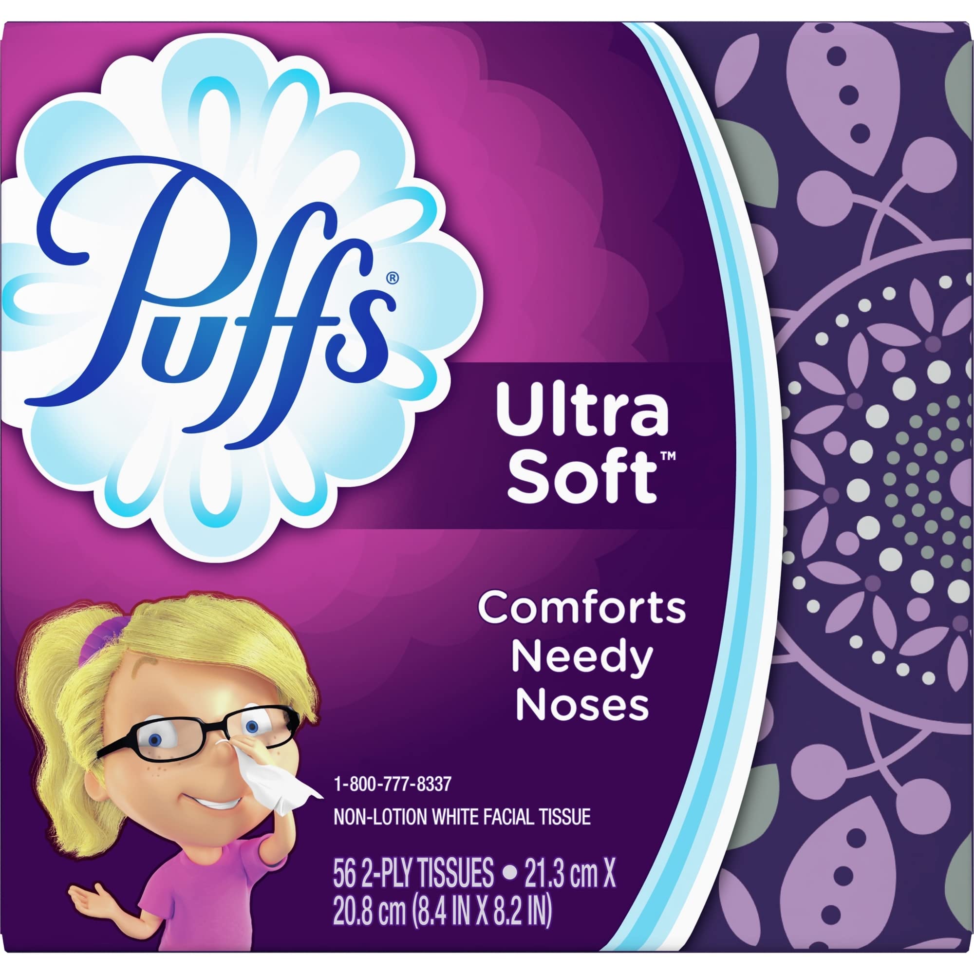 Puffs 35038 Ultra Soft Facial Tissue, 56 Sheets per Box (Case of 24)