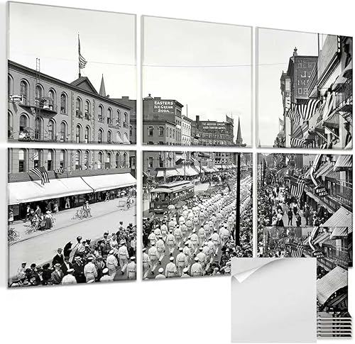 Miniatura 18 de Paquete de 8 paneles acústicos artísticos con autoadhesivo, arte acústico de pared de 48 x 32 pulgadas, mejores paneles decorativos a prueba de