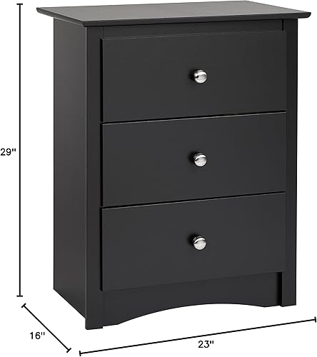 Miniatura 10 de Prepac Sonoma - Cómoda doble de 6 cajones para dormitorio, 16 pulgadas de profundidad x 59 pulgadas de ancho x 29 pulgadas de alto, color negro