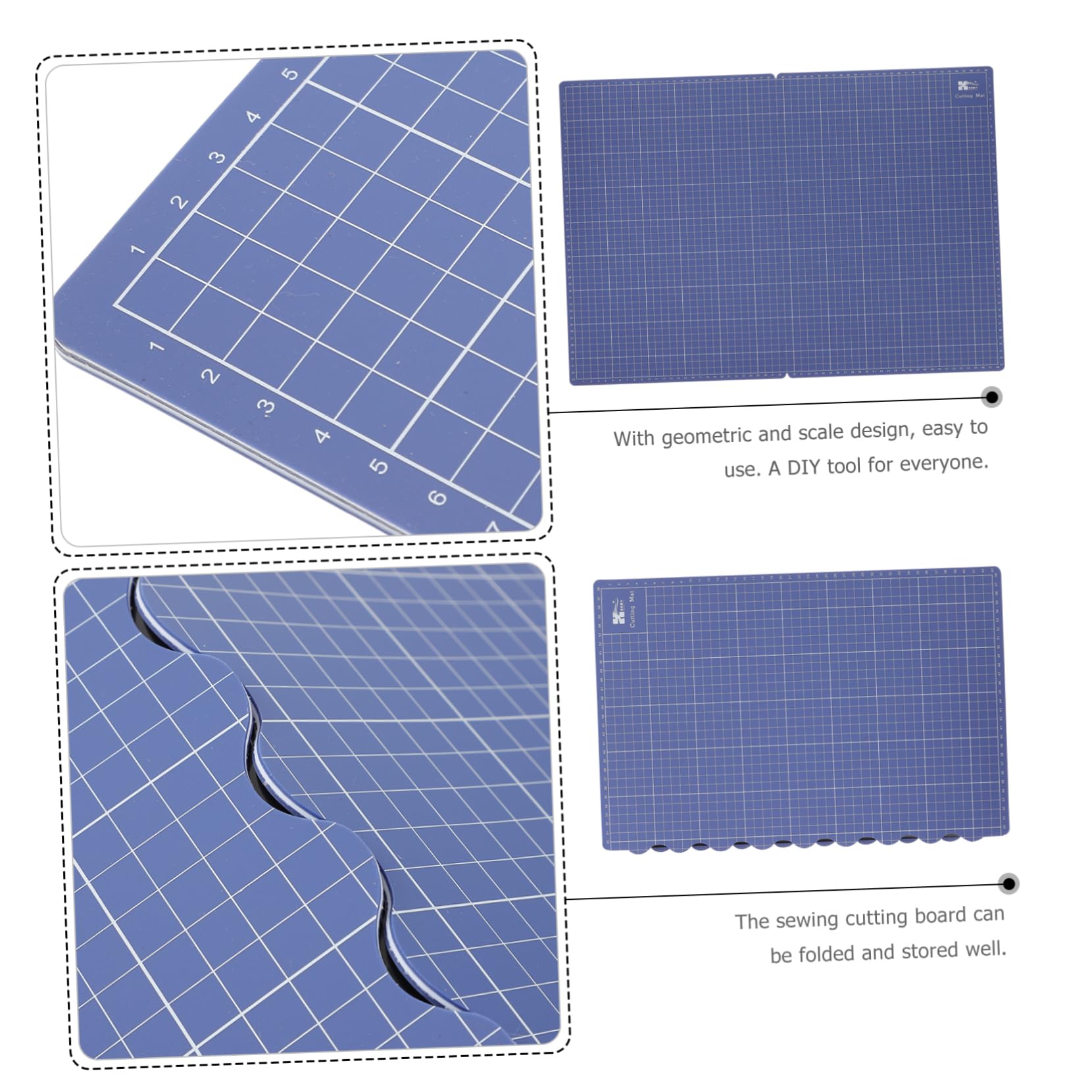 SHINEOFI Cortadora De Diseño Geométrico Tapete Cortante Auto-reparador y Duradero Para Manualidades Costura y Scrapbooking