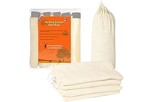 Rolled Elk Meat Bags: 5-Pack Game Bags for Elk, Caribou & Deer Hunters