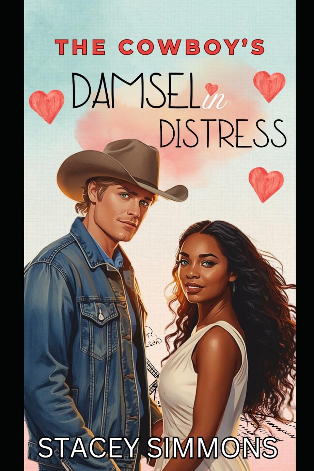 The Cowboy's Damsel in Distress: Clean and Wholesome Interracial Western Romance
