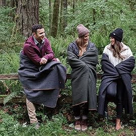 Arcturus Military Wool Blanket - Warm, Thick, Washable - Great for Outdoors, Camping, Stadium Blanket, Picnics, Travel - Car & Bushcraft Survival Kits, Large 64 x 88 4.5 lb