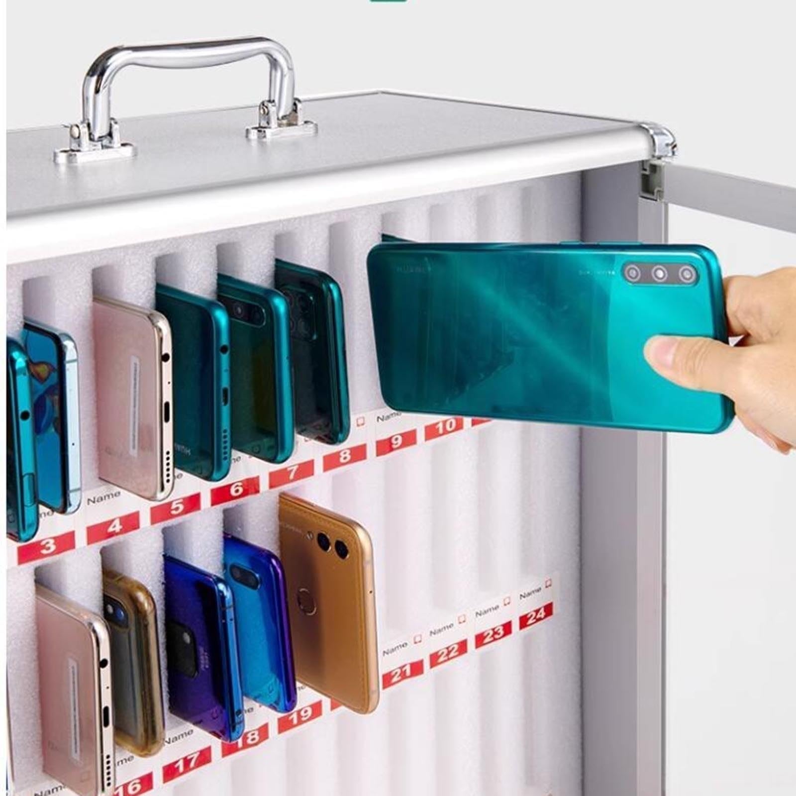 Armoire De Rangement Portative pour Téléphone Portable avec Roues