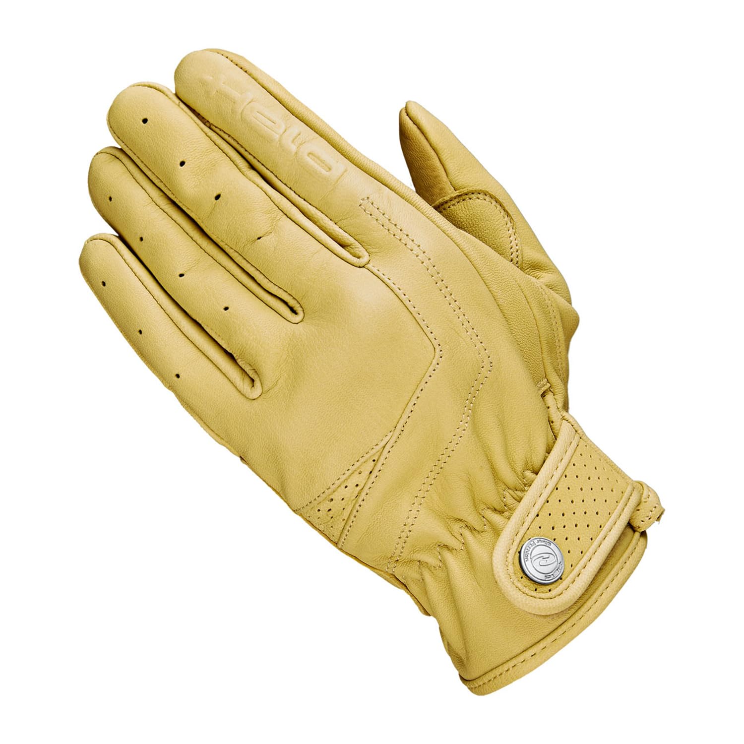 Held Classic Rider - Urban Motorrad Handschuhe Herren - Leichte Sommer Motorradhandschuhe, Ziegenleder, perforierte Finger, Atmungsaktiv, CE-Zertifiziert Level 1, Schwarz, Größe 14