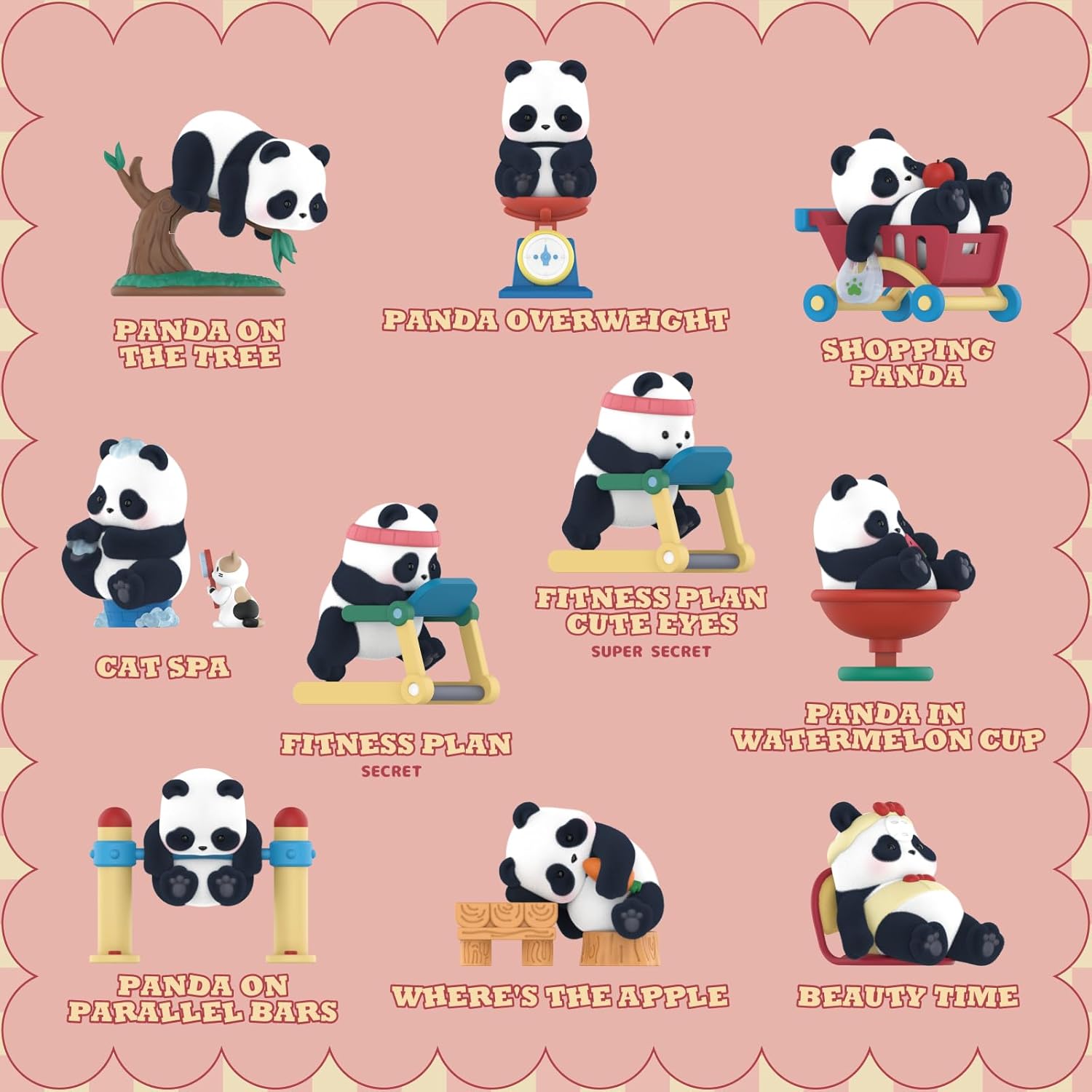 52TOYS Panda Roll Panda Roll Playful Journal 1PC Blind Box, Collectible Toy Kawaii Creative Gift Room Decor Desktop Decoration 3.15 Inch, Gift for Birthday Party