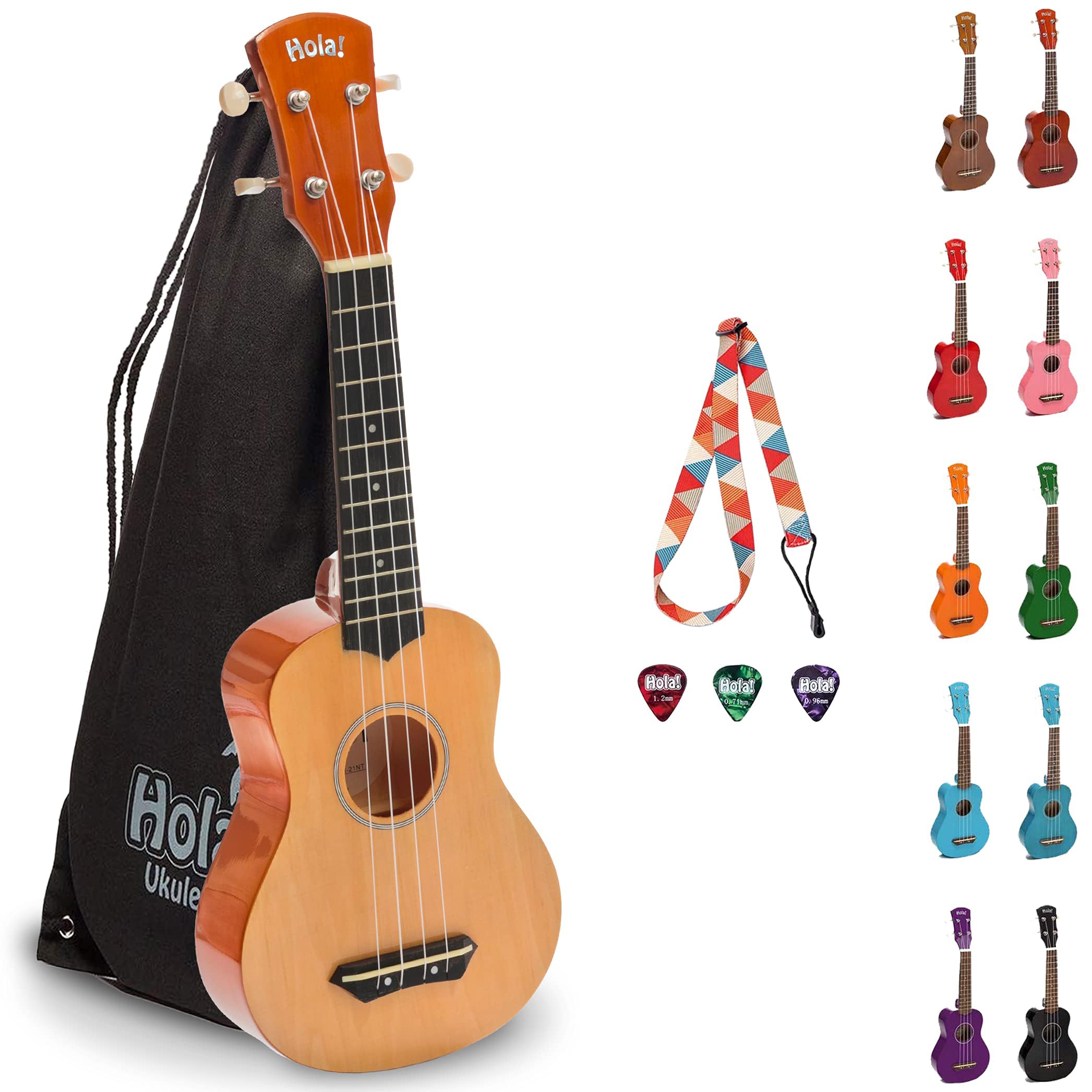 MilollPremium Ukulele for Beginners – Quality Maple Body with Aquila Super Nylgut Strings – Complete Set with Accessories(Natural)