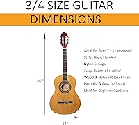 Vista 2 de Juego de arrancadores de guitarra acústica 3/4