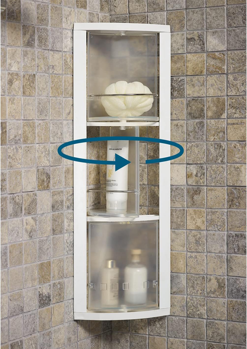 Primanova 360 Degrees Rotating Corner Caddy Storage Unit. Rust Proof ...