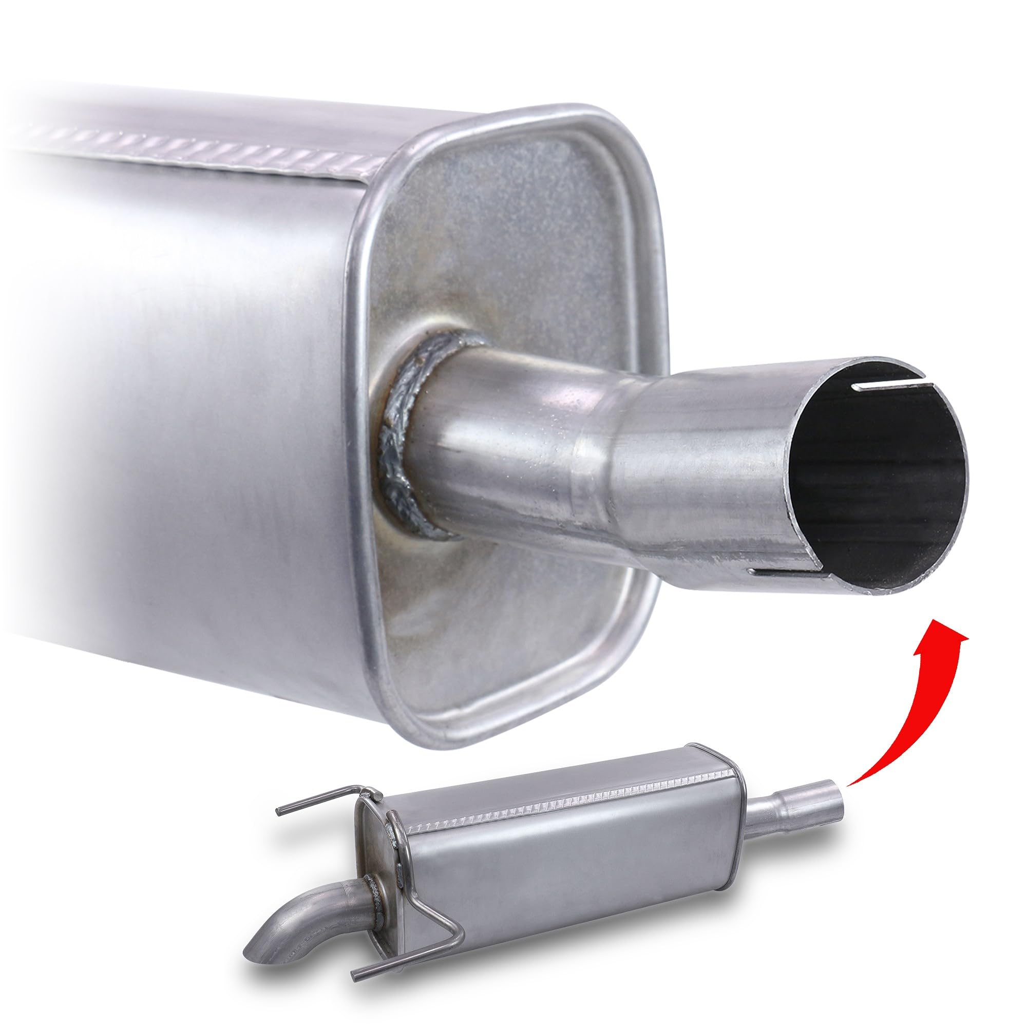 ATEC Germany Set di silenziatori di scarico 1x Silenziatore posteriore, con