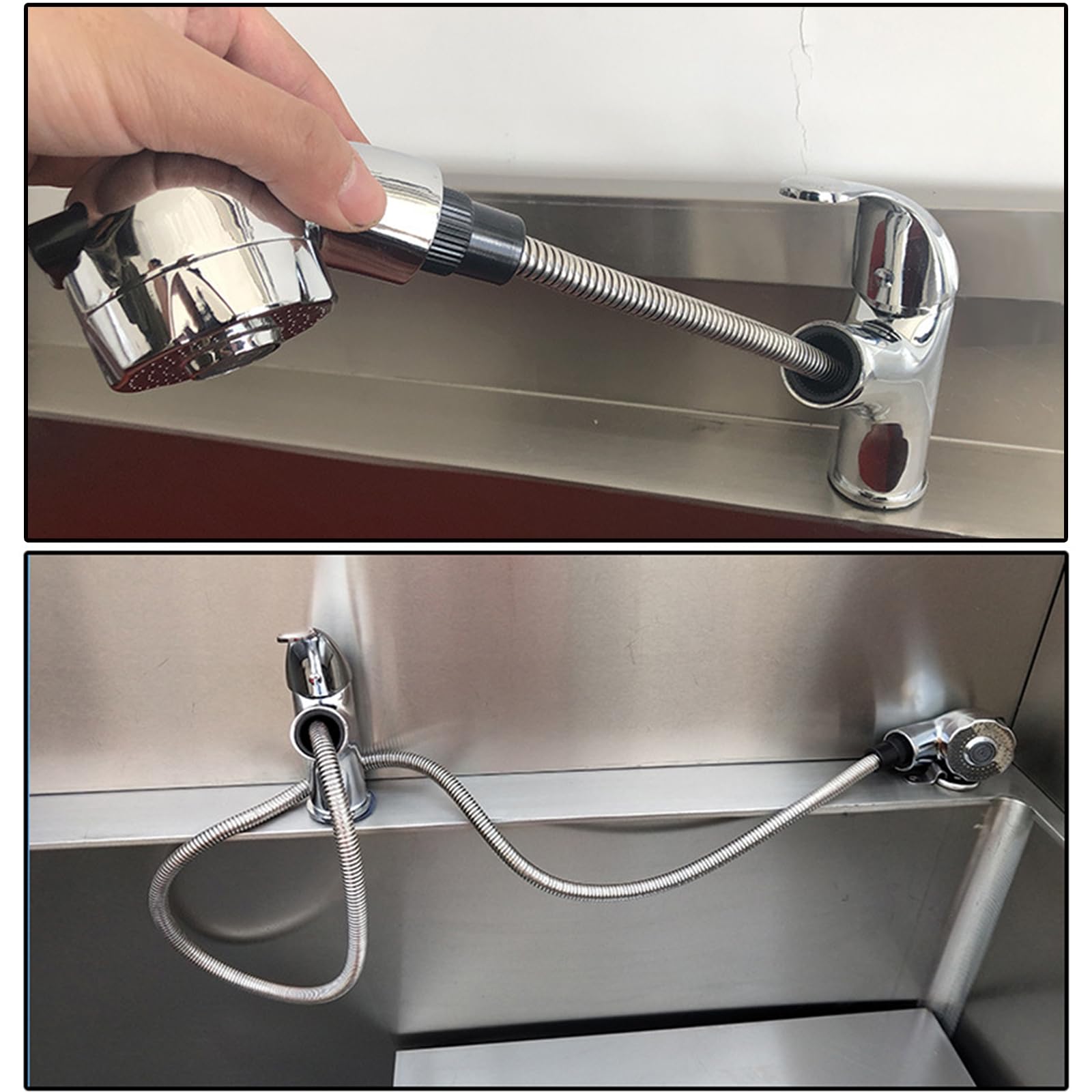 Bañera de Acero Inoxidable para Mascota,Estación de baño para Perros,Bañera Peluquería Canina,bañera Profesional de Acero Inoxidable,Bañera para Perros,con Ducha Pet Bath Tub Dog Grooming(80cm/31in,De