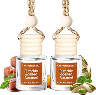 Hanging Car Air Freshener, Long Lasting Scent, Cute Air Fresheners for Women, 2 Pack Non-Toxic Essential Oil Diffuser, Made in USA