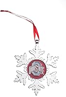 Vista 17 de Adorno navideño de copo de nieve de Alabama Crimson Tide